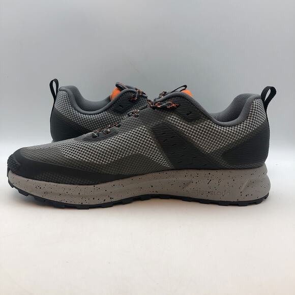 Kuru Mens ATOM TRAIL Athletic Sneaker Size 10.5 Lead Gray Orange Spice NIB